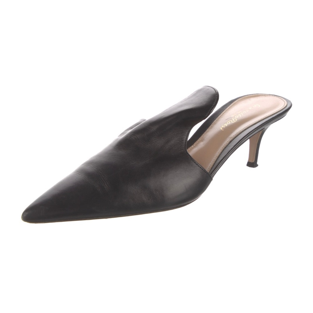 Gianvito Rossi Leather Mules